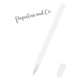 Case Silicone Apple Pencil 2 Segunda Geração iPad Pro Branca