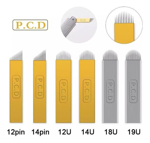 Agujas Filos Tebori Micro Pigmentacion Hard X 10 Unidades