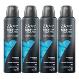 Kit 4 Desodorantes Aerosol Dove Clinical Cuidado Total Men 1