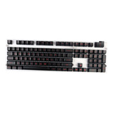 Keycaps Personalizados Conjunto Keyboard Letras Rojas Negras