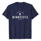 Minnesota Camiseta Vintage Deportes Retro Old School Tee