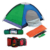 Combo Carpa Camping 4 Per + Morral Env Inmed