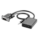 Cable Convertidor Video Vga A Hd Interface 1080p 60hz3.5mm