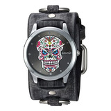 Nemesis Frb925k Colección Punk Rock Reloj Con Calavera De Az