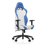 Silla De Escritorio Vertagear Sl2000 Vg-sl2000 Gamer Ergonómica  Blanca Y Azul Con Tapizado De Cuero Sintético