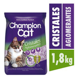 Arena Sanitaria Champion Cat Cristales Aglomerantes 1.8 Kg