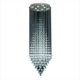 Lampara Arañas Colgante Modernas Trompo Led Cristal Magnalum