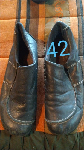 Zapatos  Cuero Negros Nro 42 Susy