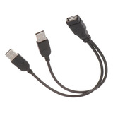 Cable Hub Usb Hembra A 2 Usb Macho Splitter Carga Rapida