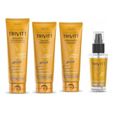 Trivitt Shampoo + Máscara + Leave-in + Reparador Pontas 