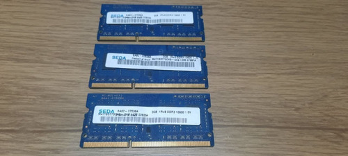 Kit Memoria Ram 6gb, 3 Pentes De 2 Gb