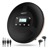 Hott - Reproductor De Cd Portátil Con Bluetooth Y Transmis.