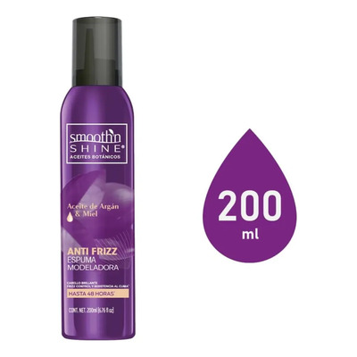 Mousse para el cabello Smooth´n Shine Antifrizz 200g | MercadoLibre