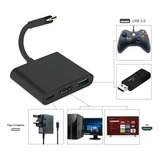 Adaptador Convertidor Usb 3.1 Tipo C 3.0 X Hdmi 4k Usb 3 En 1 Convertidor Adaptador Hdmi  Ecomlab Entrada Tipo C  Entrada C  Convertidor Vga A Hdmi Jeeyee