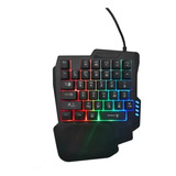 Teclado Gamer Pro De Una Mano Rgb Kit Combo Bluetooth G15