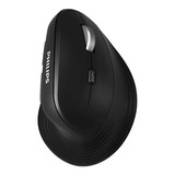 Mouse Philips M614 Ergonómico Wireless Usb Negro