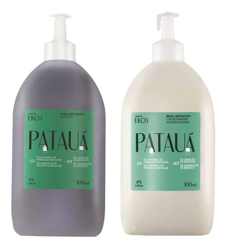 Shampoo + Acondicionador Repuesto Ekos Pataua Natura