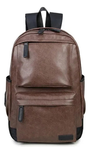 Mochila De Cuero For Hombre, Bolso Escolar De Viaje