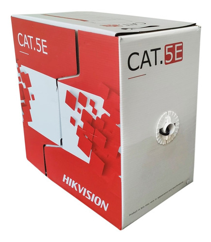 Cable Utp Cat5e 100% Cobre Ext Unifilar 305mts Hikvision 