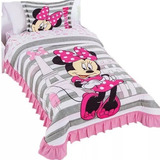 Colcha Rosa Minnie Paris Matrimonial Concord