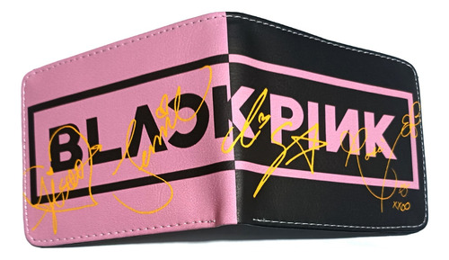 Cartera Geek K-pop Juvenil Black Pink Duo