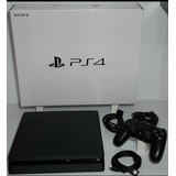 Playstation 4 Slim 500gb Novo Vitrine Completo Tudo Original Nf