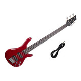 Baixo 5 Cordas Giannini Gb205a Sonicx Metallic Red