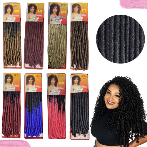 Cabelo Nina Softex Original Crochet Braids Fibras Sintéticas