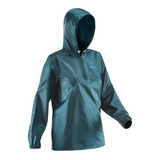 Chaqueta Rompevientos Quechua, Impermeable Negra,azul Y Roja