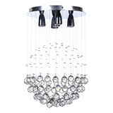 Candil Esfera 5 Luces Cristal Cortado Williams Krystal