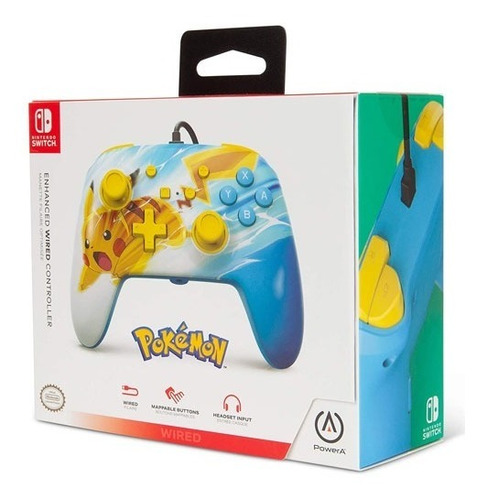 Control Alambrico Pikachu Charge Para Nintendo Switch