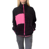 Campera De Corderito Combinada Para Mujer