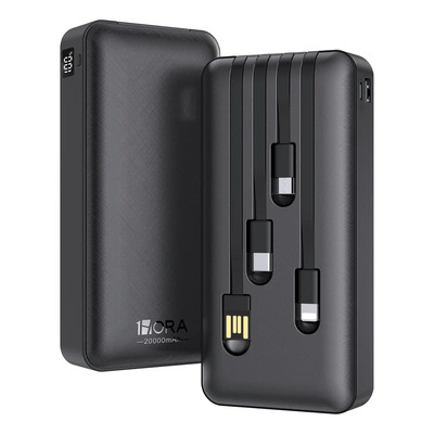 Power Bank Metal Bateria Cargador Portatil Pantalla 20000mah Negro | Envío gratis