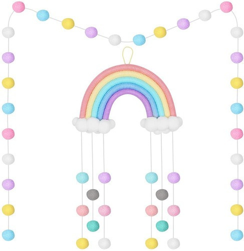 Arco Iris Decoración Para Colgar En La Pared Sala De Niños