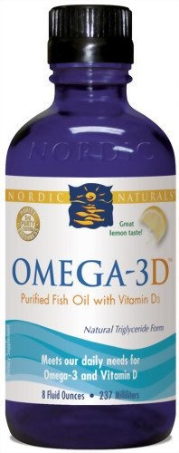 Nordic Naturals Omega-3d Liquid, Botella De 8 Onzas