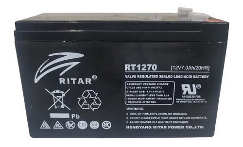 Batería Ritar 12v 7ah Csai