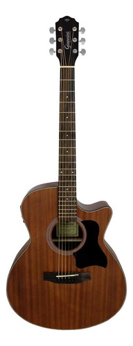 Violão Giannini Ggc Plus Aço Eletrico Walnut Satin Orientação Da Mão Destro