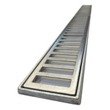 16,5 Ralo Linear 100x10 Grelha Alum. +aro (33 Peças 10x50cm)