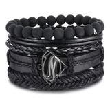 Pulsera De Cuero Ajustable Unisex Modelo Super