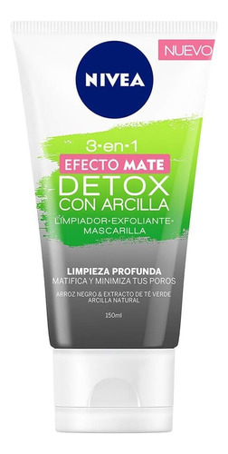 Gel Limpiador Facial 3 En 1 Efecto Mate (150 Ml) Nivea