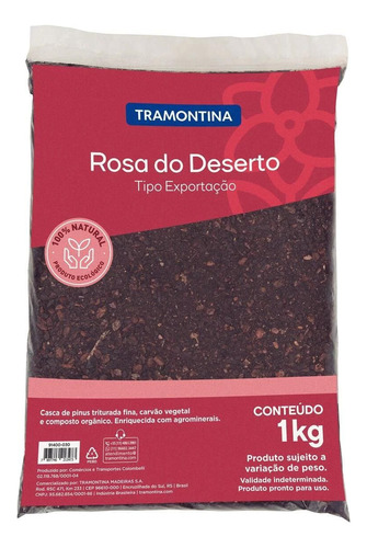 Substrato Rosa Do Deserto Tramontina 1kg Tipo Exportação 