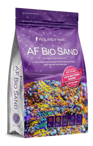 Af Bio Sand 7.5kg, Aragonita Para Acuario Marino .5 A 1.5mm