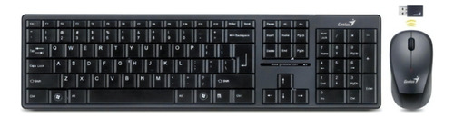 Elegante Combo Teclado Y Mouse Genius Slimstar 8000se Negro