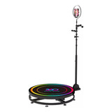 Plataforma Giratoria 360 Luz Photobooth Camara Video 100cm 