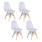 Set 4 Sillas Eames Modernas Vinipiel Capitonada Nova Home