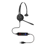 Headset Top Use Fp-350 Usb Com Cancelador De Ruído