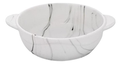 Travessa Refratária Redonda Marble 15,7x12,7x4,4cm-hauskraft