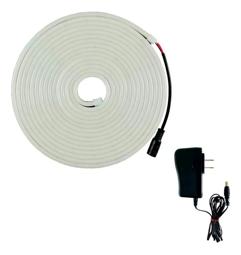 4 Pack Tira Neon 5m 12v Con Adaptador 110v Elige Color Mg