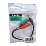 Cable Audio Plug 3,5mm Macho A Microfono Y Audífono, 10cm