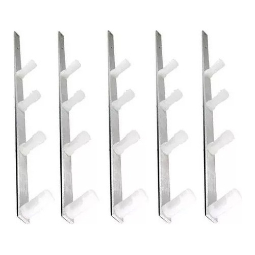 6pcs Haste Para Cerca Elétrica 04 Isoladores Reforçada 75cm